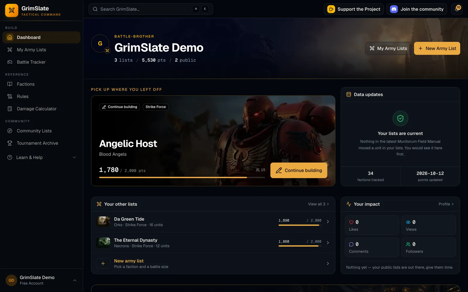 Points Change Alerts feature screenshot